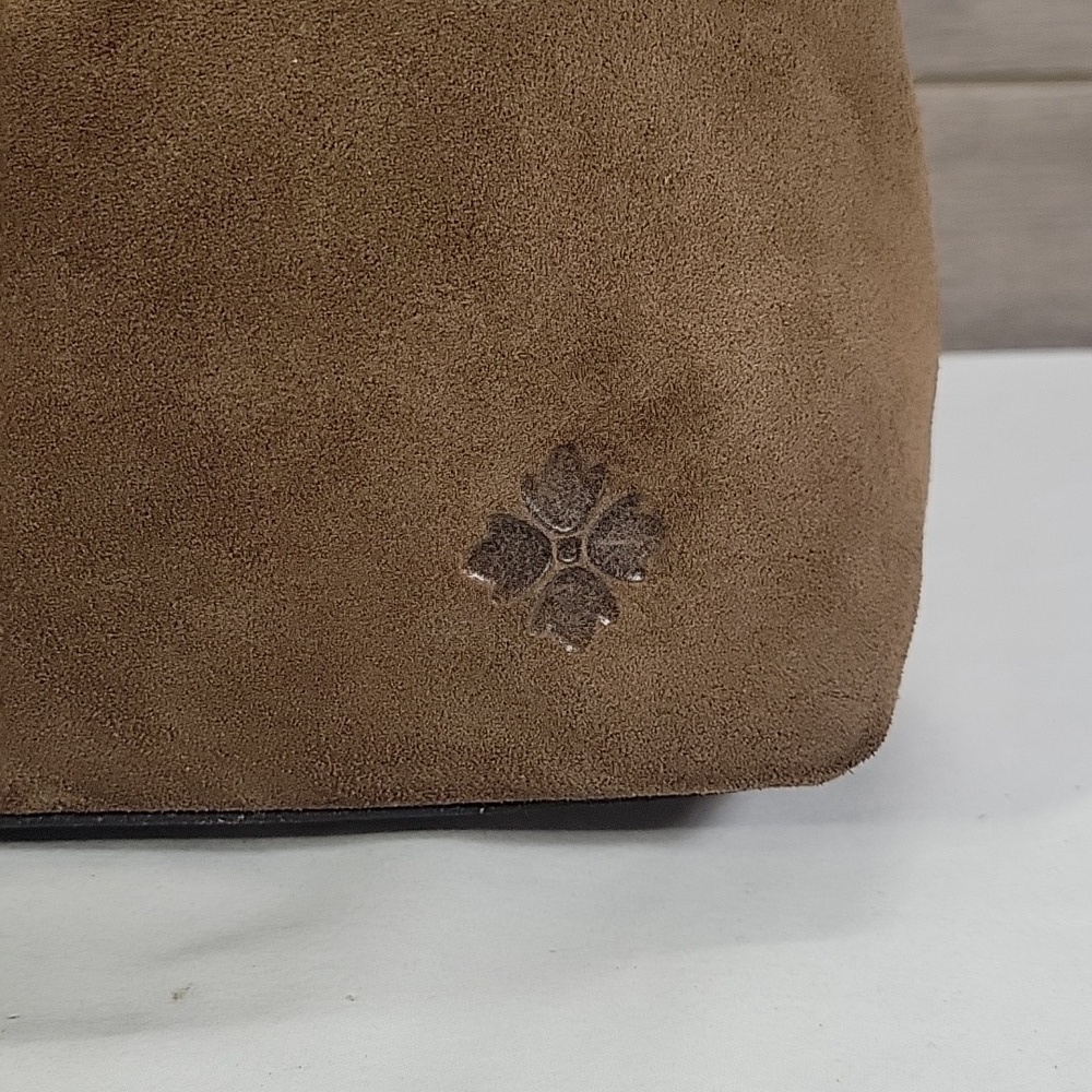 Patricia Nash Brown Suede Leather Crossbody Shoulder Bag - Picture 3 of 14